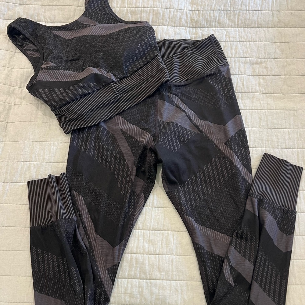 Stylish Black ASICS workout set